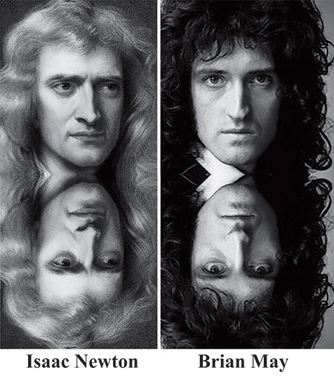 Queen Guitarist and Astrophysicist, Brian May, PhD as the Reincarnation of Physics Founder Isaac Newton