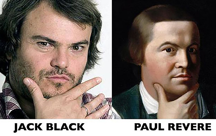 Reincarnation Case of American Revolutionary, Silversmith and Artist Paul Revere | Actor and Musician Jack Black